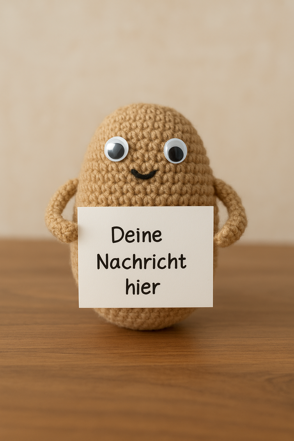 Knollenpost, gestrickt, individuell, Bio Baumwolle