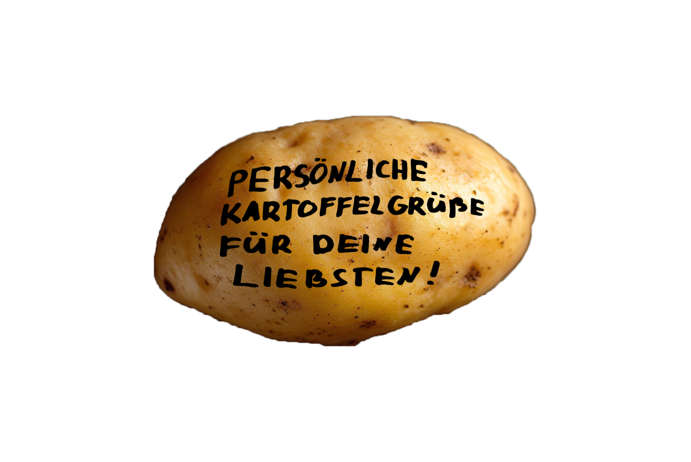 Versende Kartoffel-Gruß